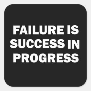 Motivational gym quotes for success  square sticker