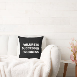 Motivational gym quotes for success throw pillow