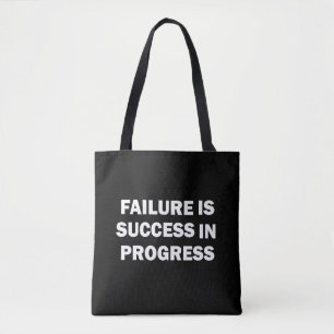 Motivational gym quotes for success tote bag