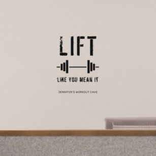 Motivational Gym Workout Fitness Wall Decal