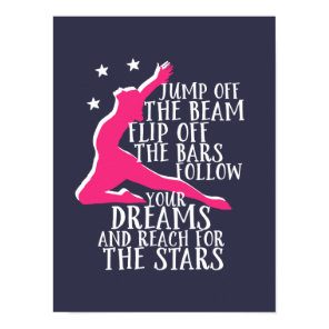 Motivational Gymnastics Quote Gymnast Athlete Poster
