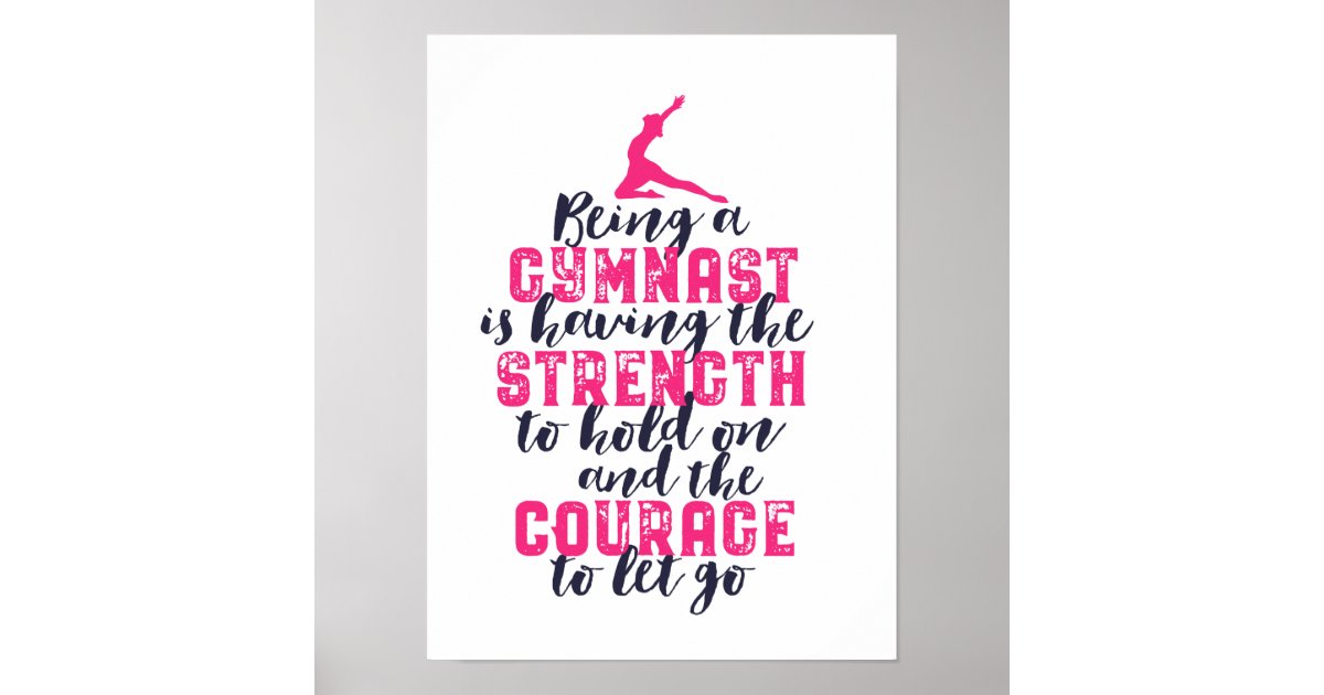 Gymnastics, Gymnastics - Women's Gymnastics, silhouette | Poster