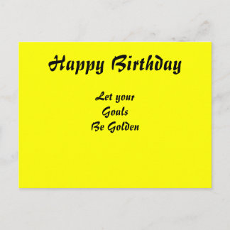 Motivational Happy birthday postcards