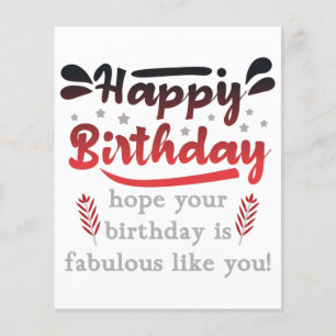 Motivational Happy birthday wishes. Flyer