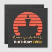 Motivational Happy birthday wishes with cake (Front/Back)