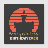 Motivational Happy birthday wishes with cake (Front)