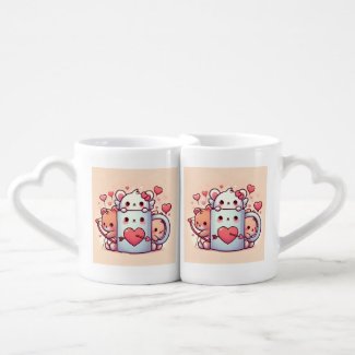 Motivational Happy Cute Valentine Lover's Mug