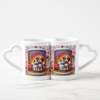 Motivational Happy Cute Valentine Lover's Mug