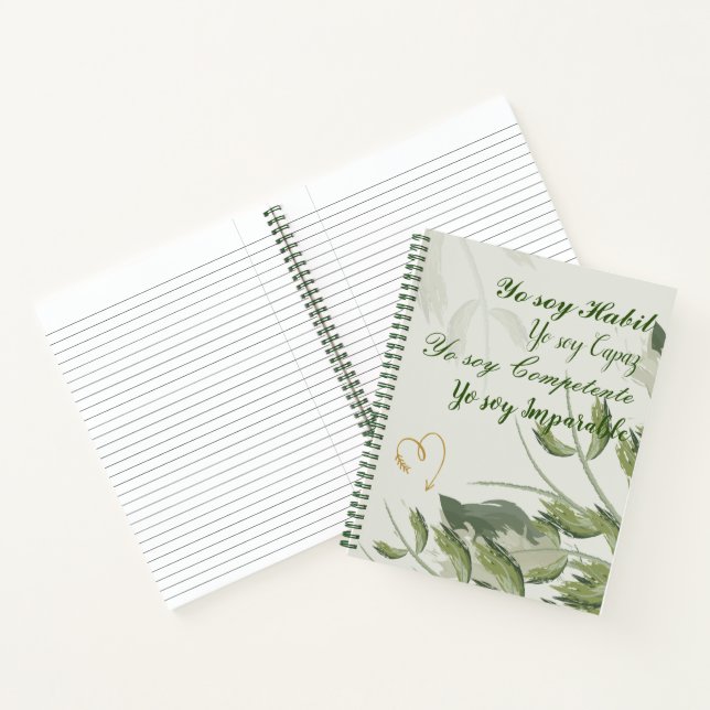 Motivational Hard Cover Spiral Notebook (Inside)