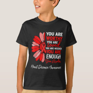 Motivational Heart Health Heart Disease Awareness  T-Shirt