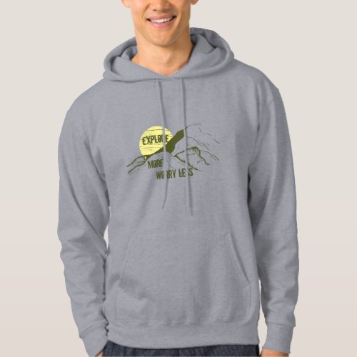 Motivational hiking hiker quotes hoodie