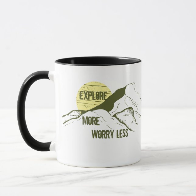 Motivational hiking hiker quotes mug (Left)