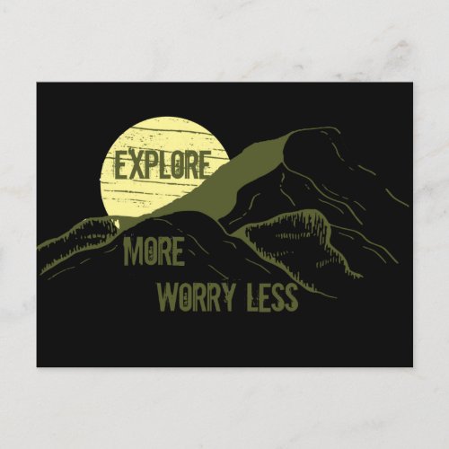 Motivational hiking hiker quotes postcard