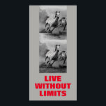 Motivational Horses Live Without Limits Pop Art Poster<br><div class="desc">Wild Horses Digital Artworks,  Paintings,  Pictures and Images</div>
