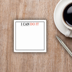 Motivational I CAN DO IT Post-It Notes