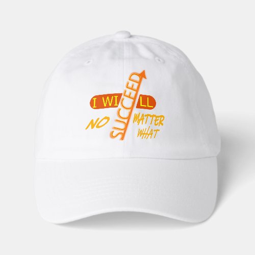 Motivational I Will Succeed No Matter What  Youth Dad Hat