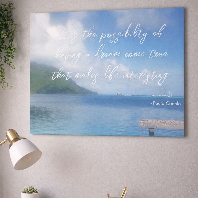 Motivational Inspirational Blue Ocean Quote Poster (Creator Uploaded)
