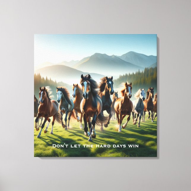 Motivational Inspirational Canvas Print (Front)