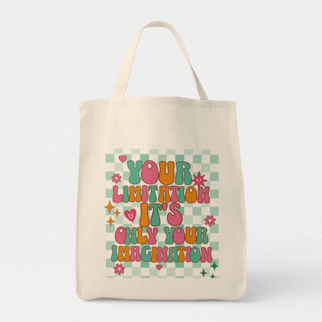 Motivational, Inspirational, Good Vibes  Tote Bag (Front)
