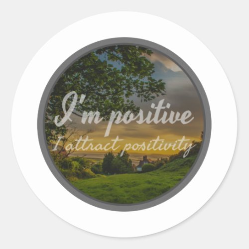 motivational inspirational phrases for self love classic round sticker