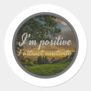 motivational, inspirational phrases for self love classic round sticker