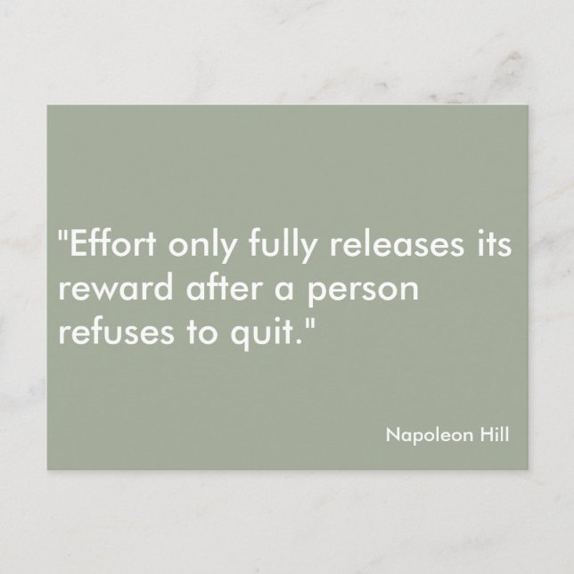 Motivational Inspirational Postcard Quotes (Front)