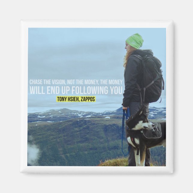 Motivational & Inspirational quote magnet (Front)