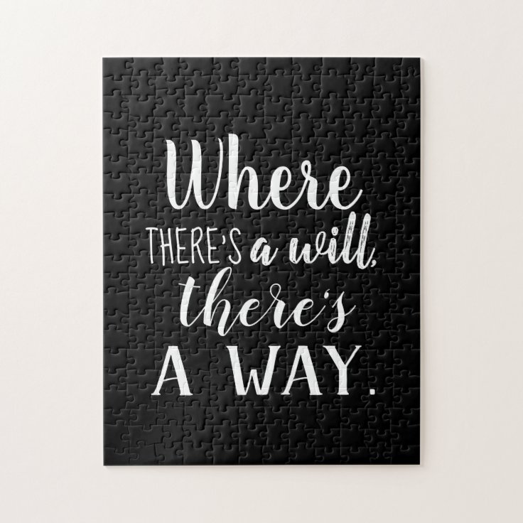 Motivational Inspirational Quote Saying Typography Jigsaw Puzzle Zazzle