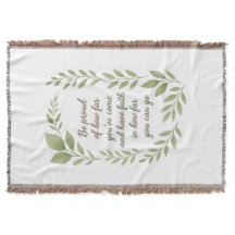 Motivational & Inspirational Quote Throw Blanket