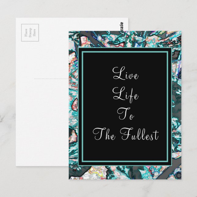 Motivational Inspirational Saying Quote Custom Postcard (Front/Back)