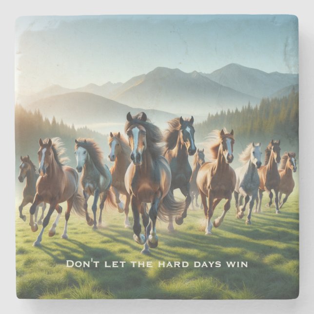 Motivational Inspirational Stone Coaster (Front)