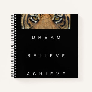 Motivational Inspirational Success Quote Elegant Notebook