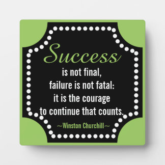 Motivational Inspirational Success Quote Plaque
