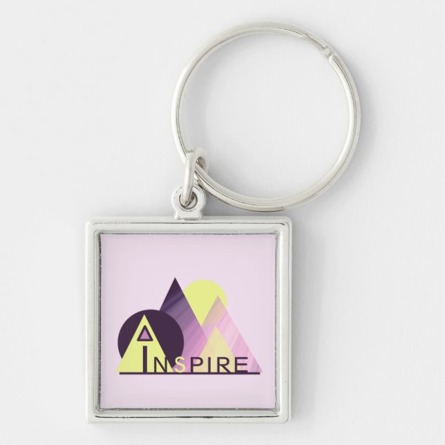 Motivational "INSPIRE" Key Chain (Front)