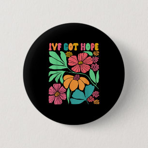 Motivational Inspired Ivf Mama Wildflower Ivf Mom Button
