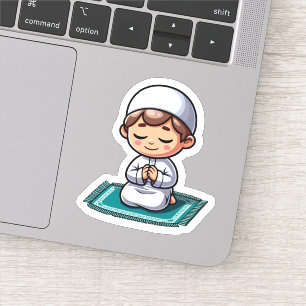 Motivational Islamic Prayer for Muslim Kids Boys Sticker