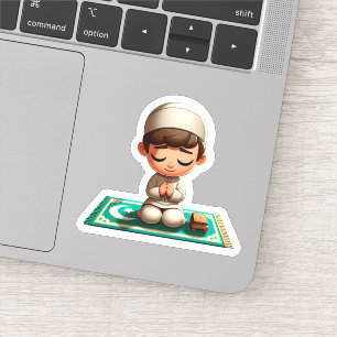 Motivational Islamic Prayer for Muslim Kids Boys Sticker