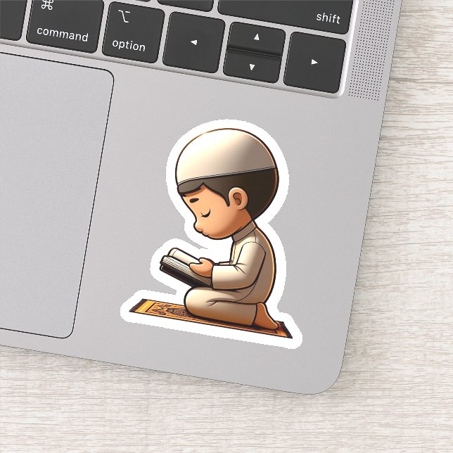Motivational Islamic Prayer for Muslim Kids Boys Sticker (Detail)