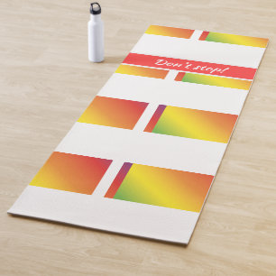Motivational Joga Mat with your own claim