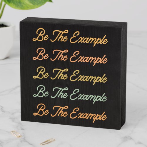 Motivational Kindness Quote Retro Lettering Wooden Box Sign