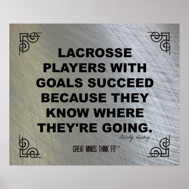 Motivational Lacrosse Poster 008 (Front)