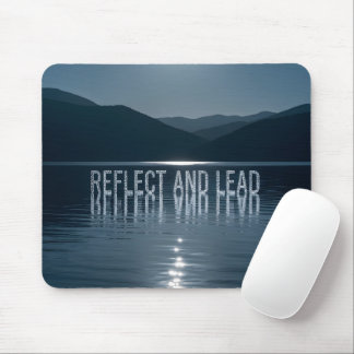 Motivational Leadership Desk Decor - Night Mountai Mouse Pad