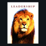 Motivational Leadership Lion Eyes Pop Art Poster<br><div class="desc">Freedom & Courage Motivational Images</div>