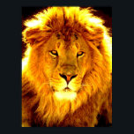 Motivational Leadership Lion Pop Art Poster<br><div class="desc">Freedom & Courage Motivational Images</div>