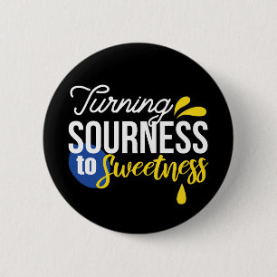 Motivational Lemon Quote From Sour to Sweet Button