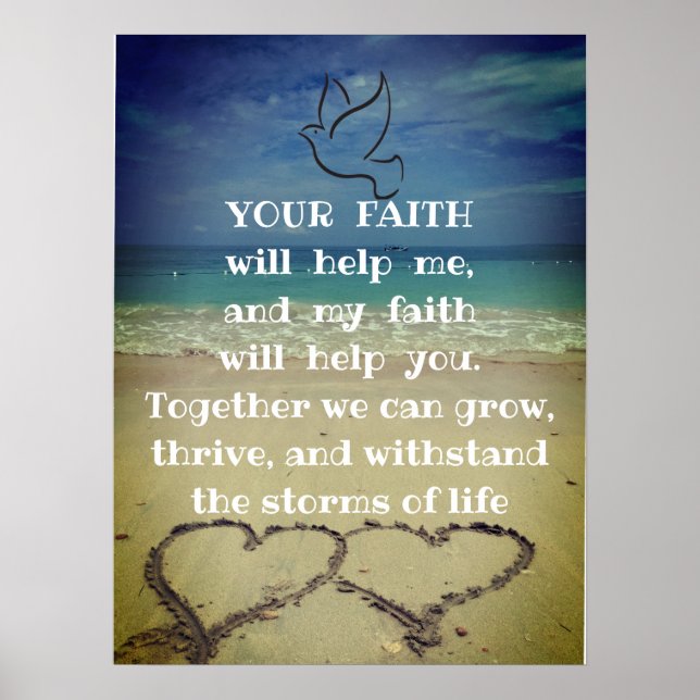 Motivational Life And Faith inspirational Quote Poster (Front)