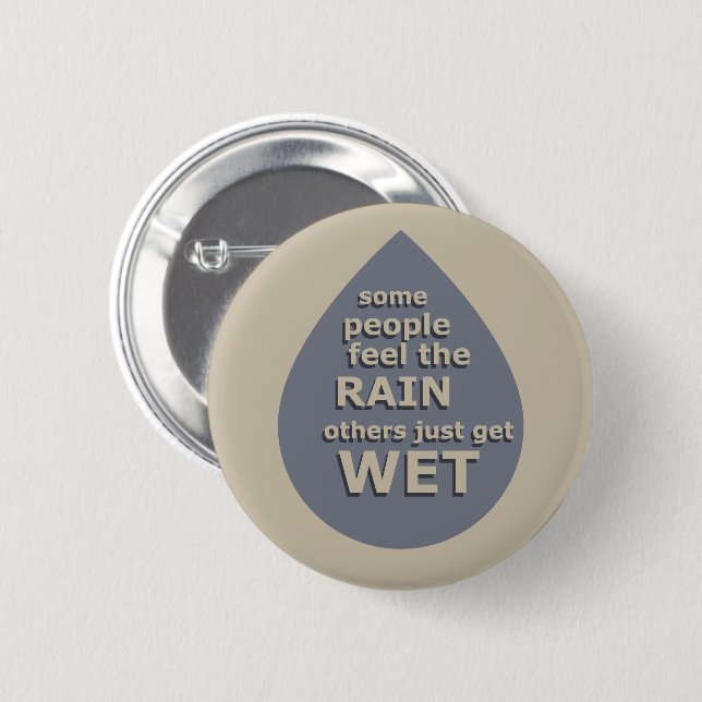 Motivational life quote button (Front & Back)