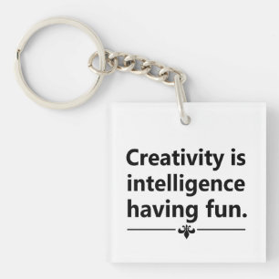 Motivational life quote keychain