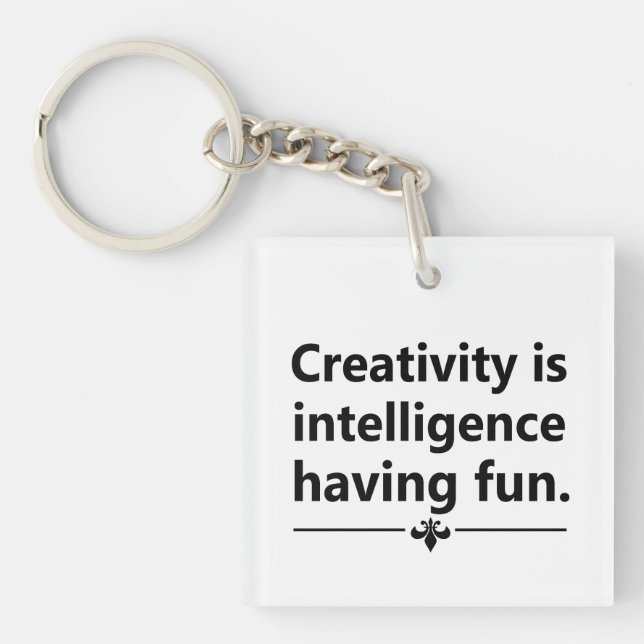 Motivational life quote keychain (Front)