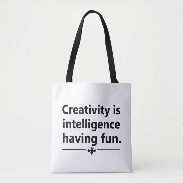 Motivational life quote tote bag (Front)